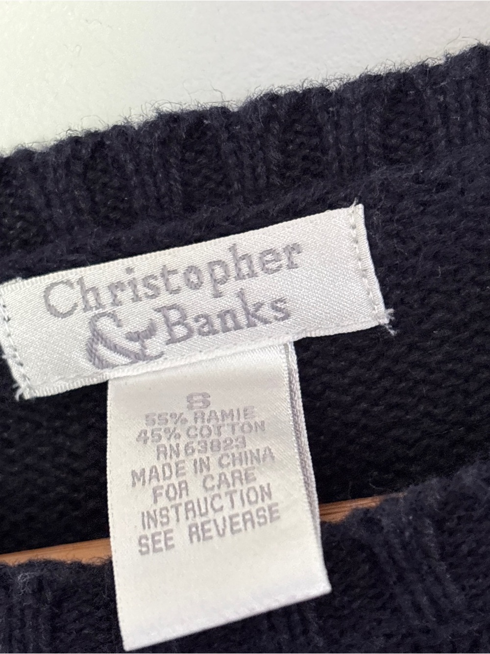 Vintage Christopher & Banks USA Bear Pullover Crewneck Small Embroidered Patriot - Picture 7 of 16
